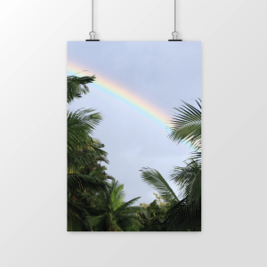 Photographie "Arc-en-ciel tropical" – Satiné